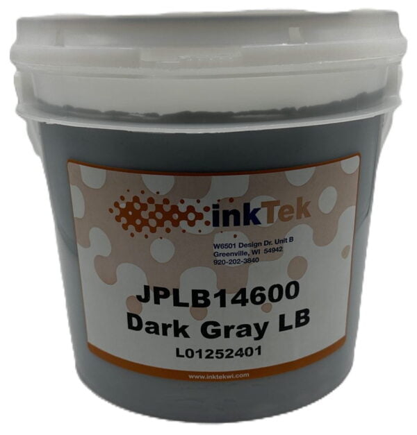 Inktek 14600 Dark Gray Plastisol Ink – Low Cure Formula for Optimal Screen Printing
