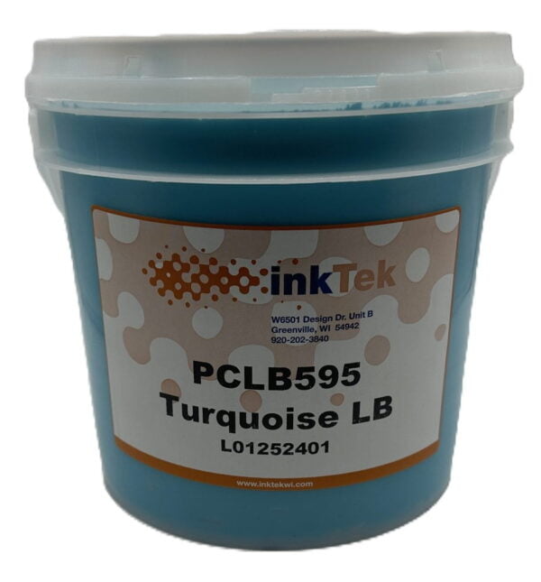 Inktek 595 Turquoise Plastisol Ink - Low Cure Formula for Optimal Screen Printing
