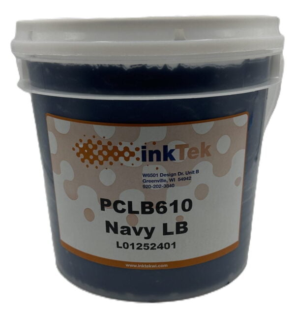 Inktek 610 Navy Plastisol Ink - Low Cure Formula for Optimal Screen Printing