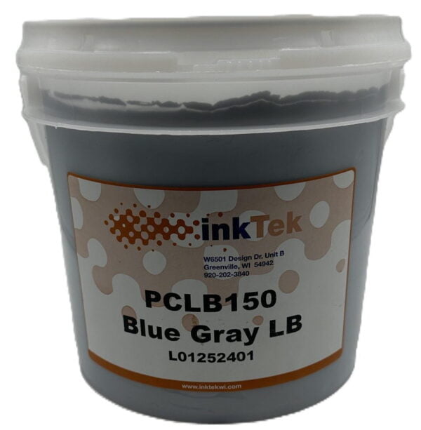 InkTek 150 Blue Gray Plastisol Ink - Low Cure Formula for Optimal Screen Printing